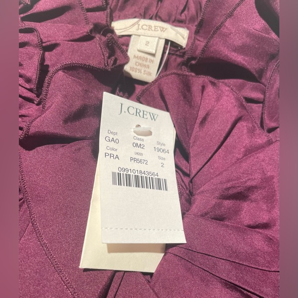 J Crew sleeveless silk blouse with ruffled collar - Picture 3 of 3